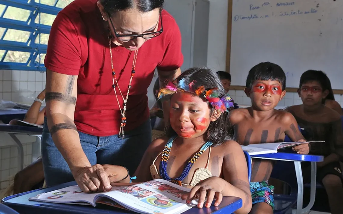 educação intercultural, instrução bilíngue, ensino para povos nativos