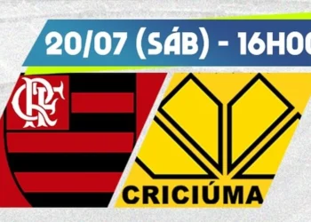 Flamengo contra Criciúma, partida entre Flamengo e Criciúma, confronto entre Flamengo e Criciúma;