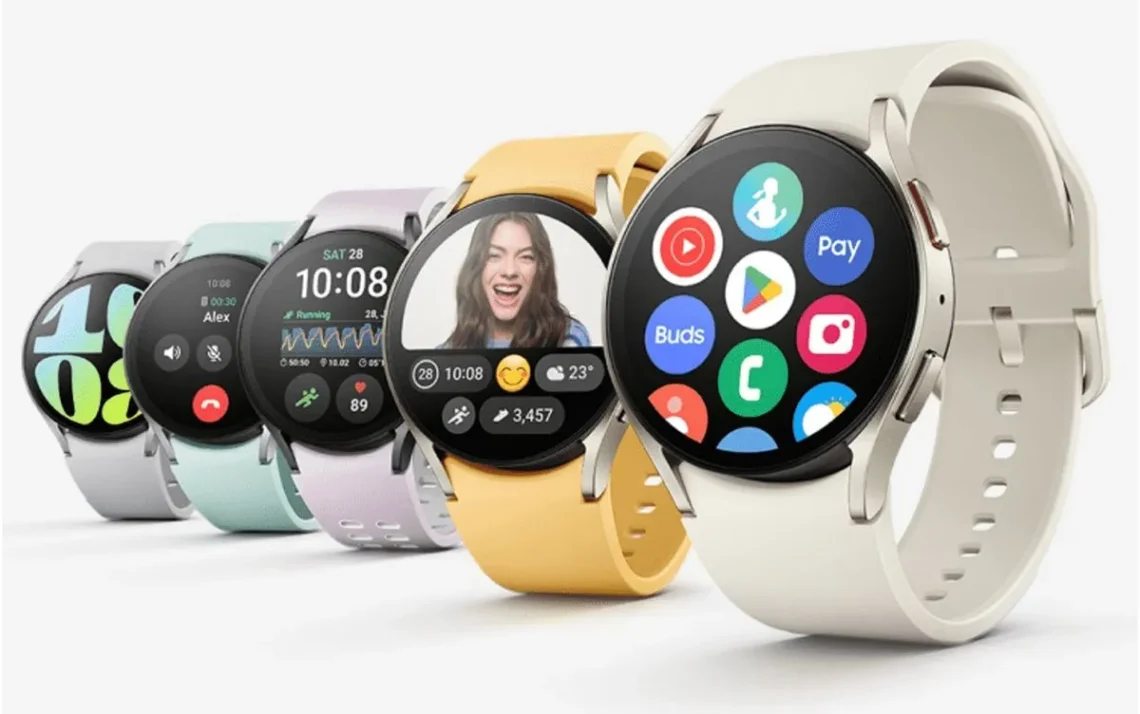 smartwatch, relógio, inteligente, modelo;