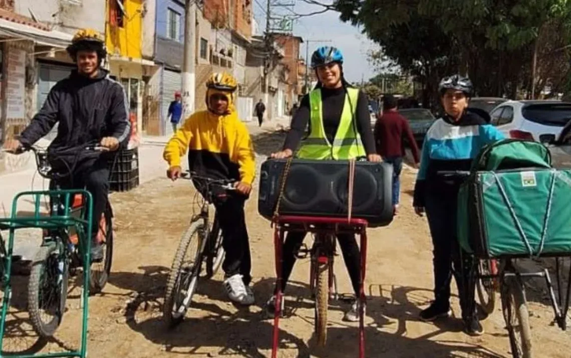 bicicleta, cargueira, bicicleta, bicicleta, de carga