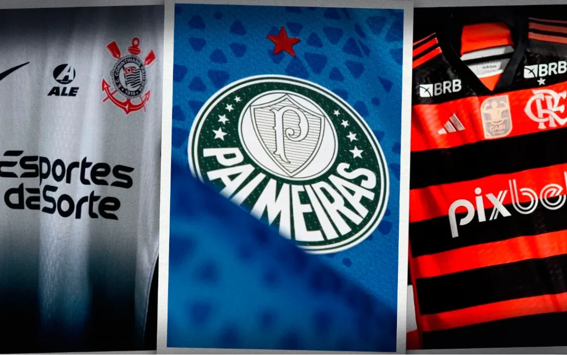 Qual clube fatura mais? Como fica o 'ranking' de patrocinadores másters após acordo do Palmeiras - Foto: @ ESPN - Todos os direitos: @ ESPN